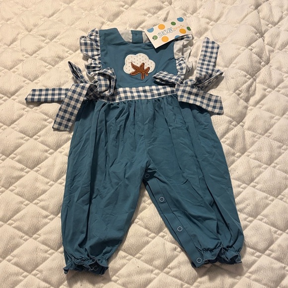 Sugar Other - 3m girls smocked romper- perfect for fall!